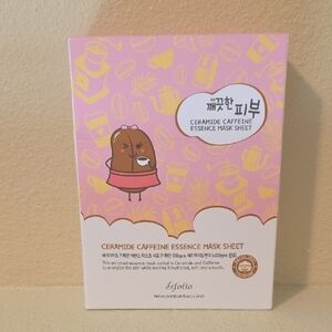 Esfolio Pink Ceramide Caffeine Essence Mask Sheet